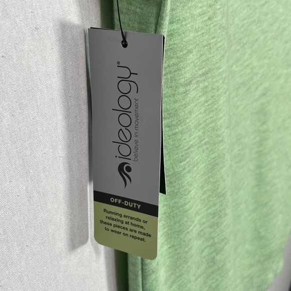 ID Ideology Short-Sleeve crossoverr hem knit T-Shirt, green, XS - Picture 6 of 10